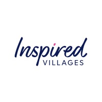 “Inspired VILLAGES” logo in navy script and uppercase text with a pink accent on a white background.
